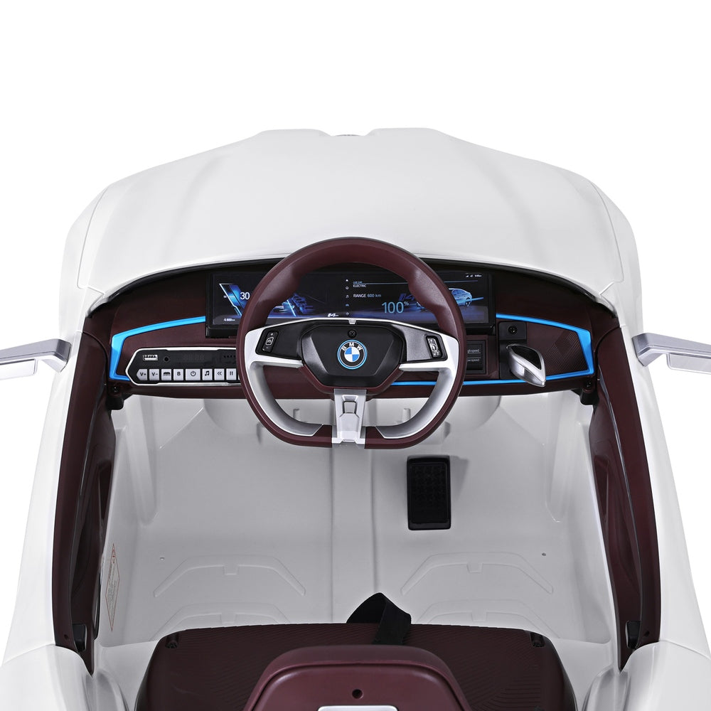 Licensed BMW I4 Sports Kids Ride On | White