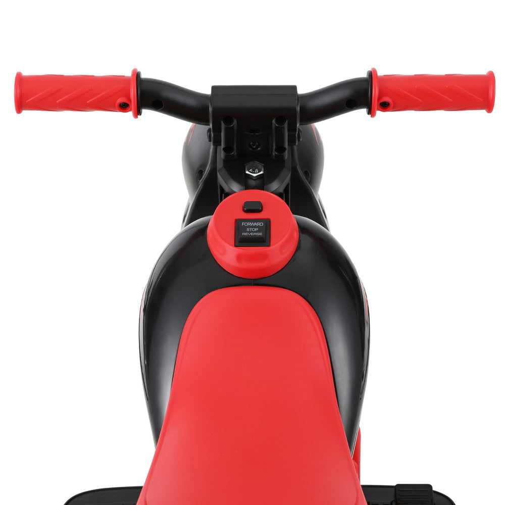 Electric 6V Kids Motorbike with Bubble Maker | Red