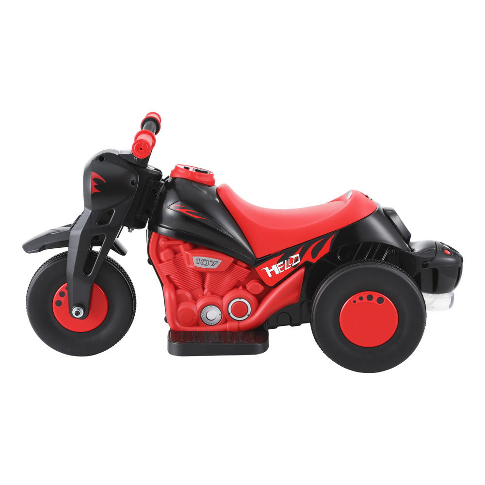 Electric 6V Kids Motorbike with Bubble Maker | Red