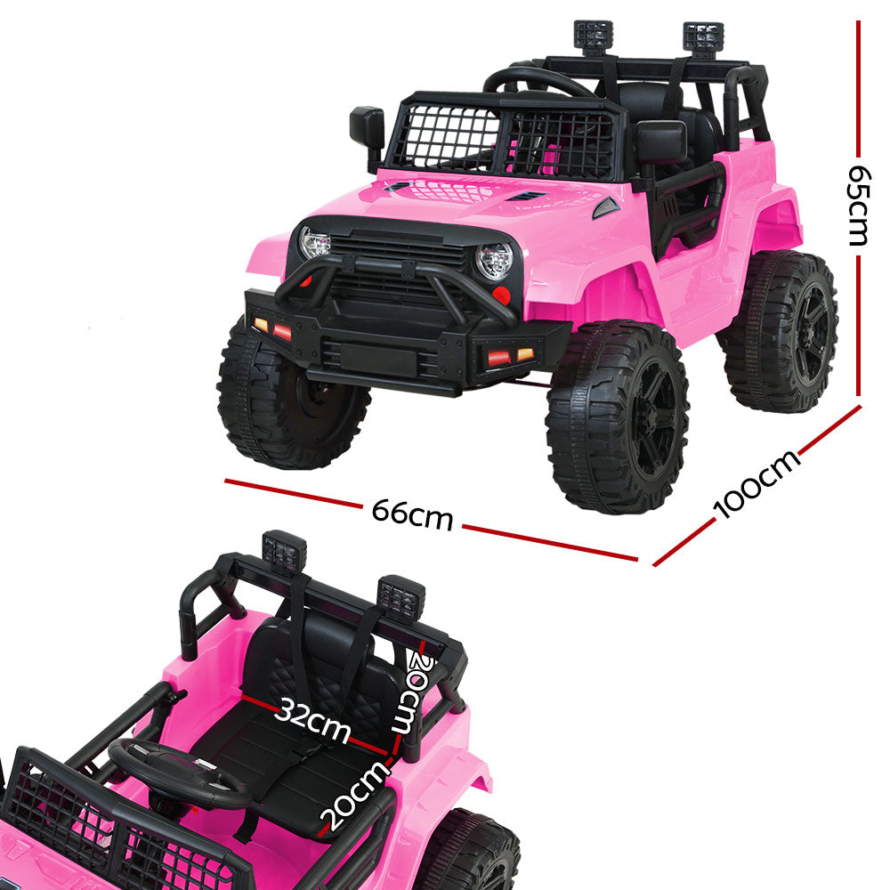 Jeep Inspired 12V Kids Ride On | Pink