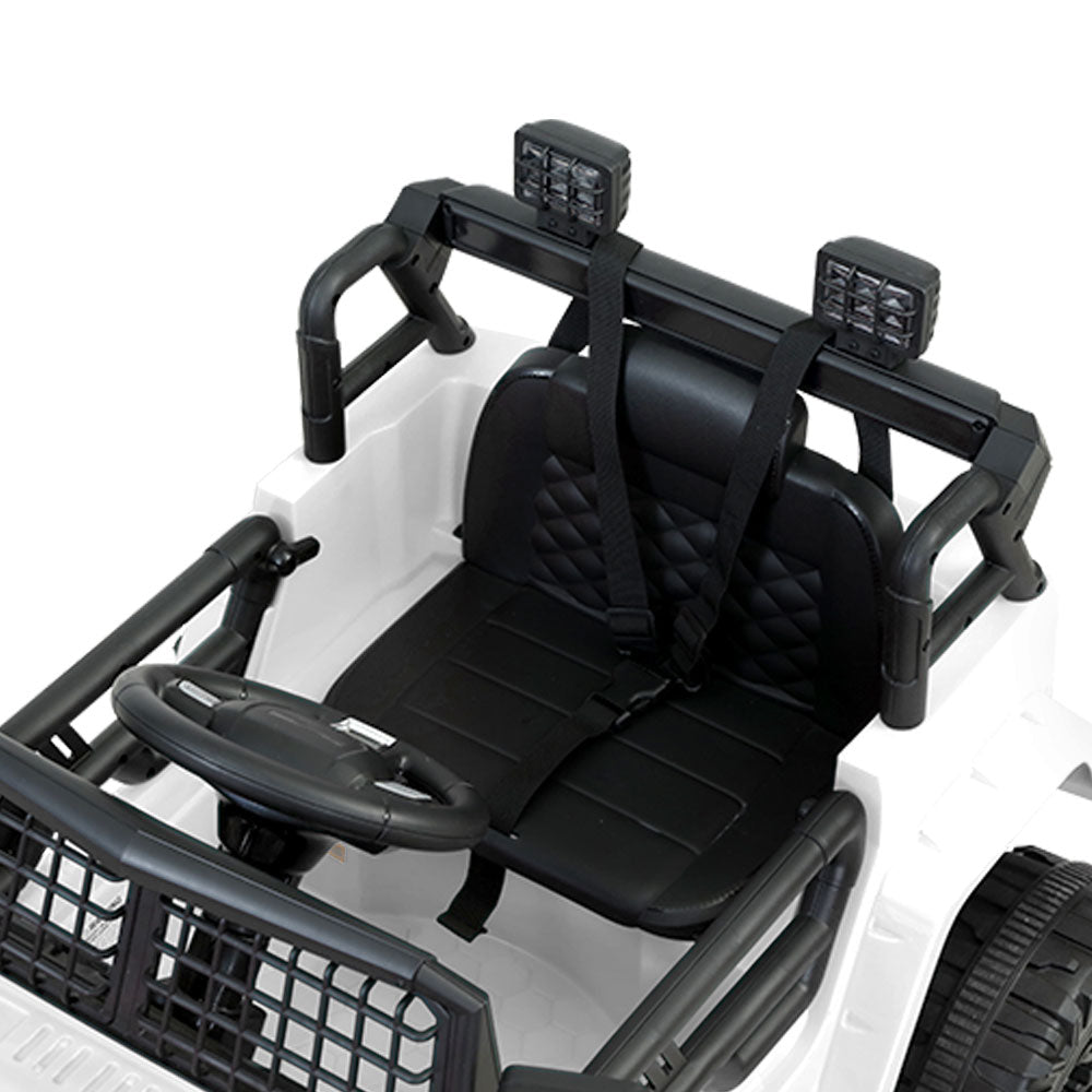 Jeep Inspired Kids Ride On | White