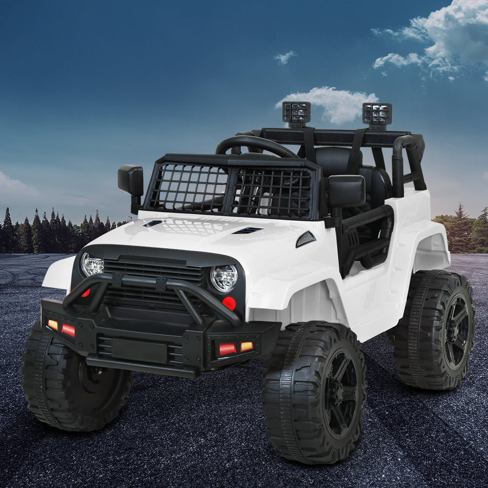 Jeep Inspired Kids Ride On | White