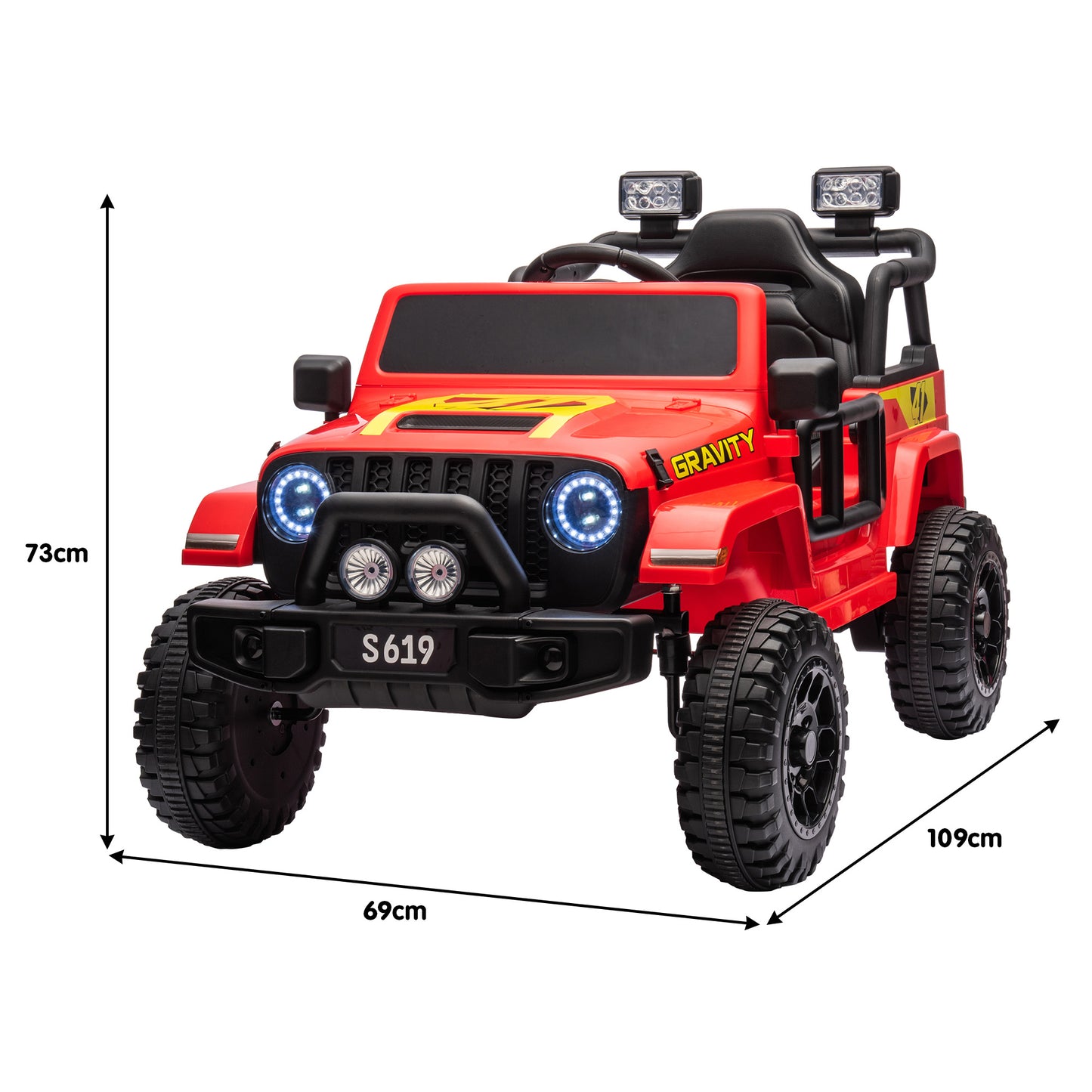 S619 Gravity Kids Ride On | Red