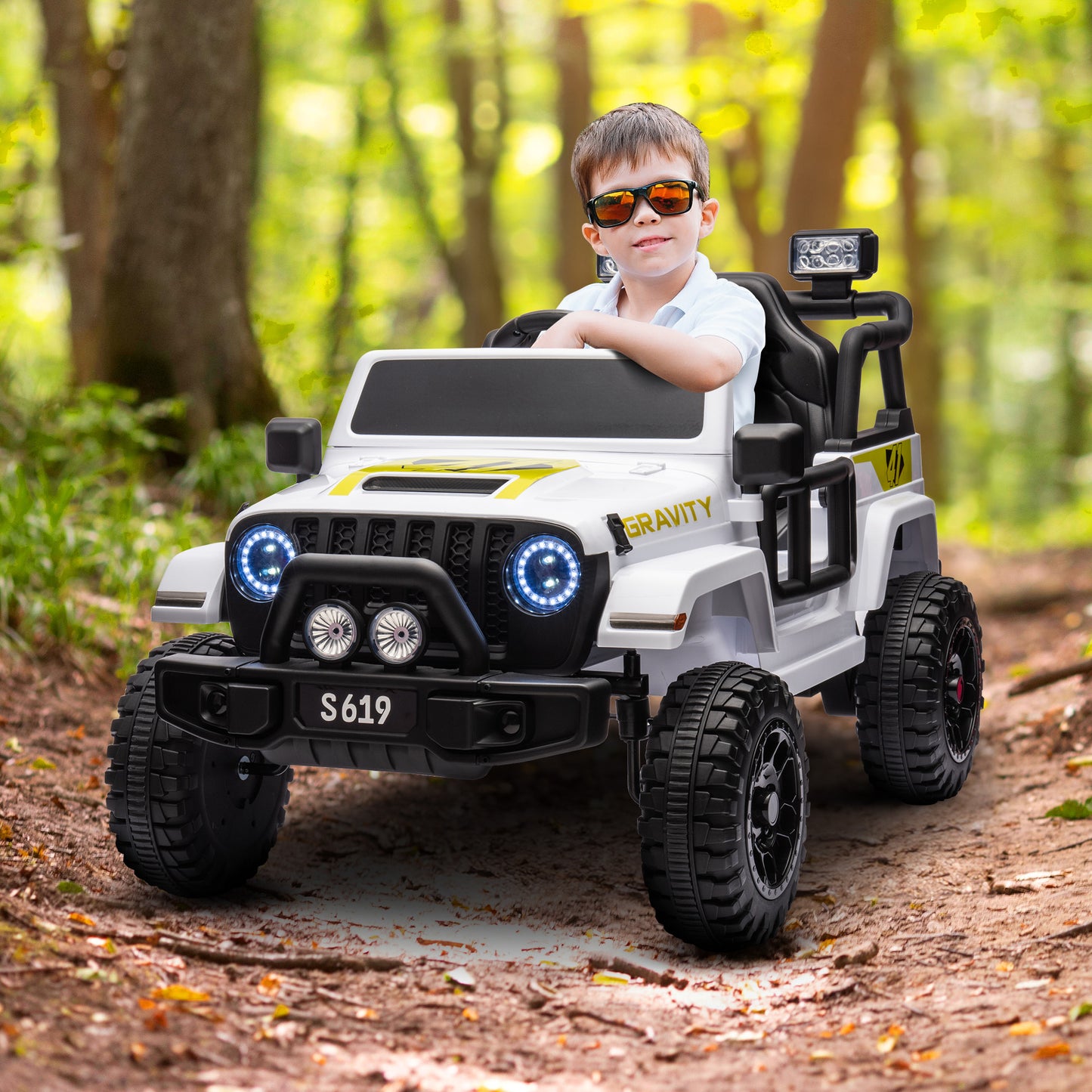 S619 Gravity Kids Ride On | White